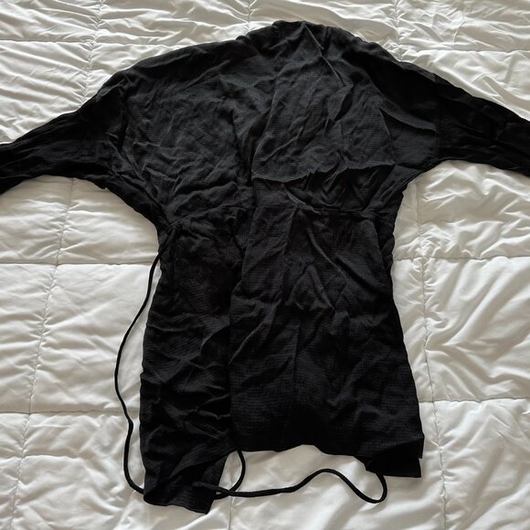 BRAND NEW ZARA BLACK KIMONO CARDIGAN - Picture 7 of 8